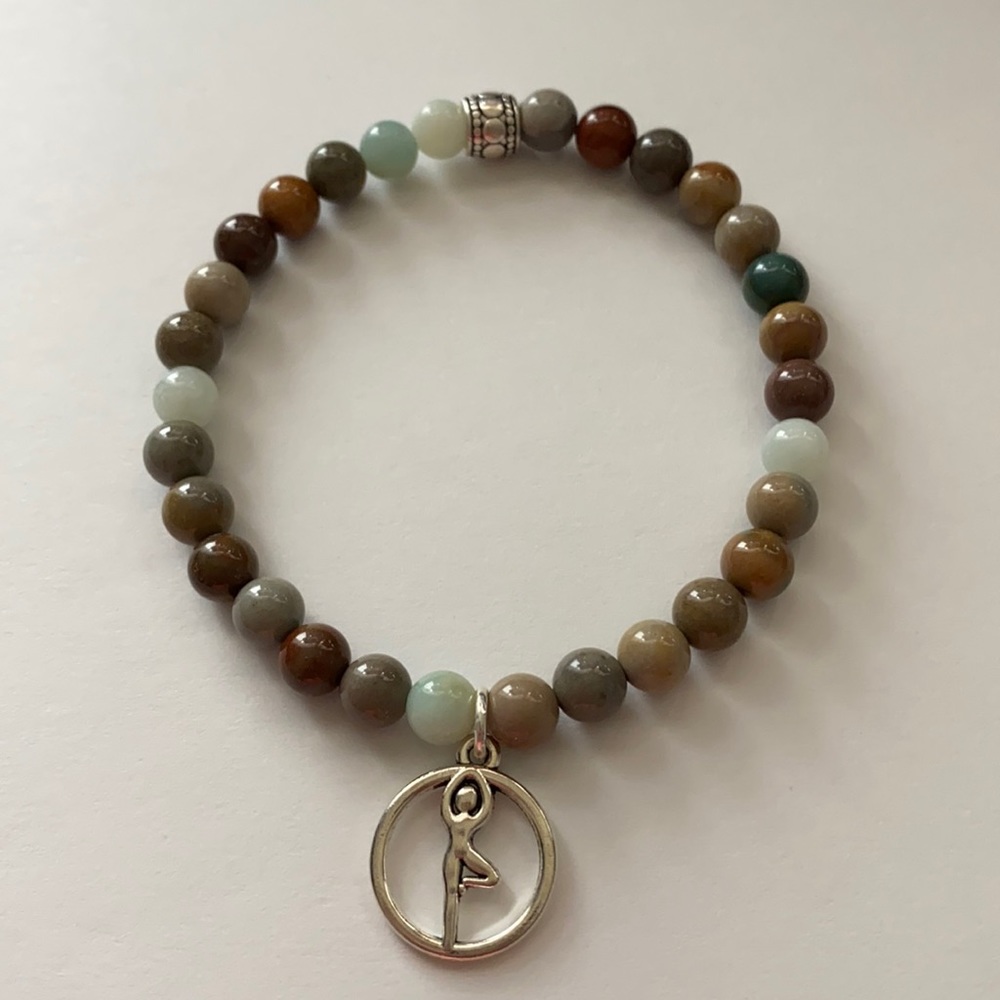 Amazonite Stone Yoga Bracelet